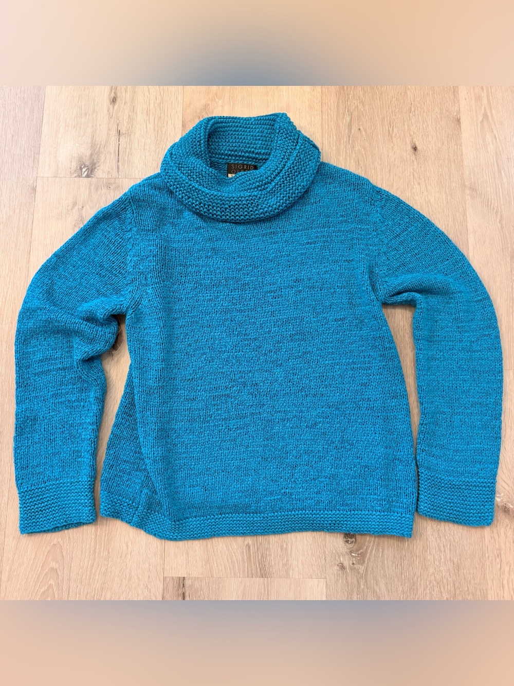 Sigrid Olsen Sport Chunky Cowl Neck Knit Sweater